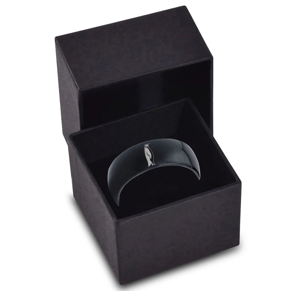 Black Dome Polished Band Ring F67746