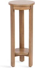Natural Two-Tier Circle Plant Stand I730296