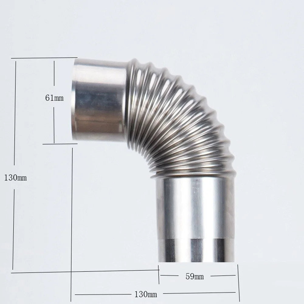 Bent and Straight Chimney Tube for Camping Stoves J798267