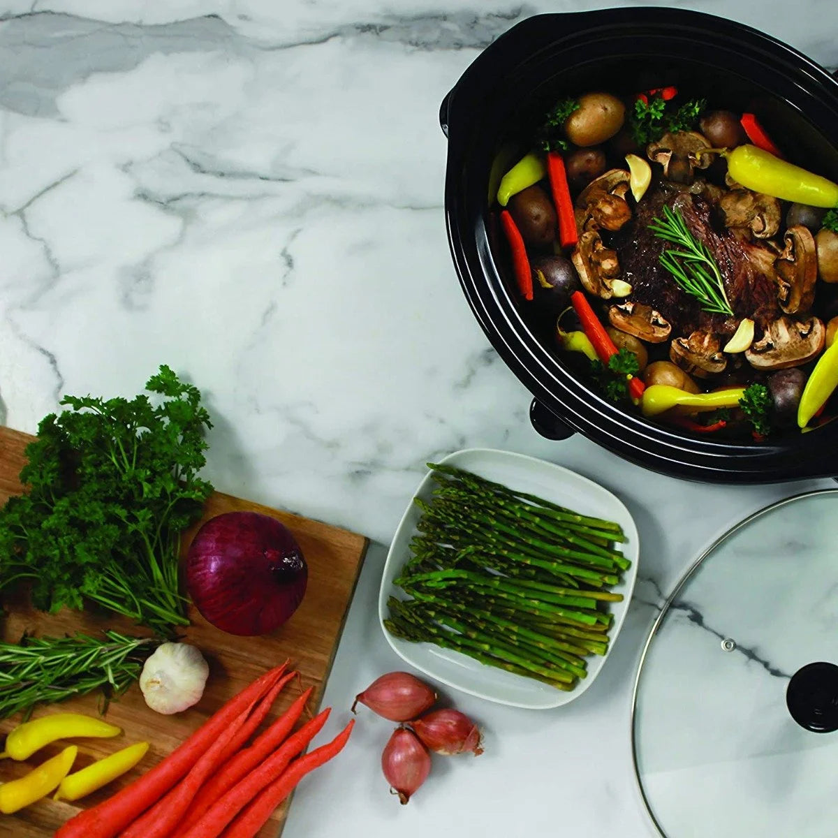 6-Quart Stainless Steel Slow Cooker C41302