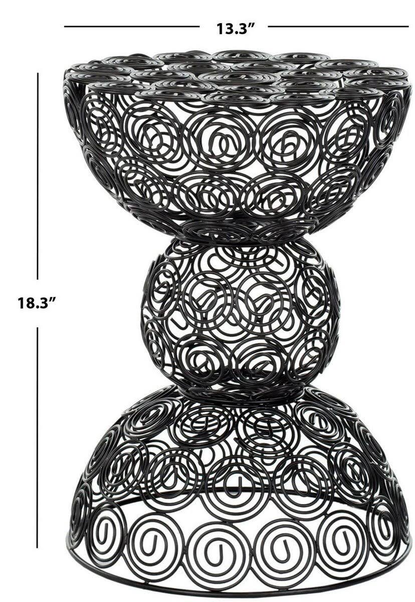 Dark Blue Iron Wire Stool K972783