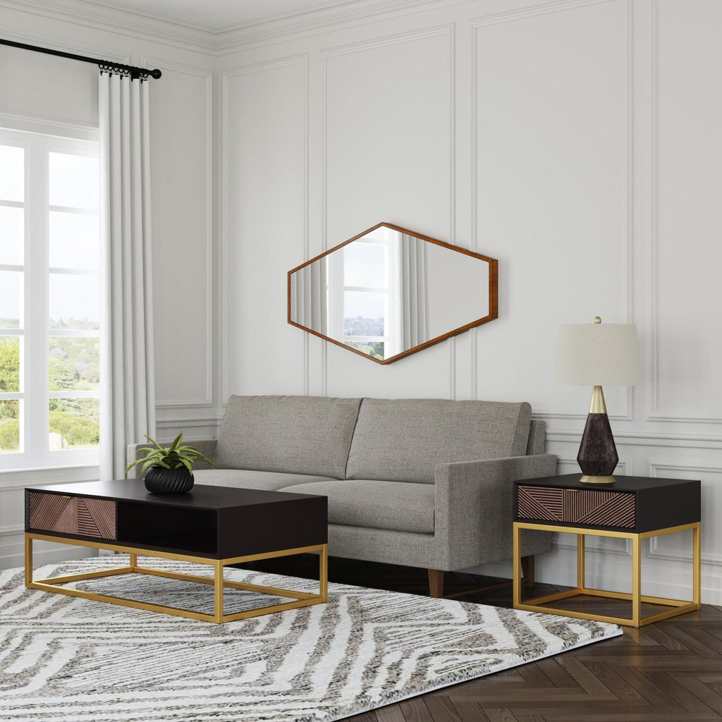 Gold Leaf Wall Mirror P8460