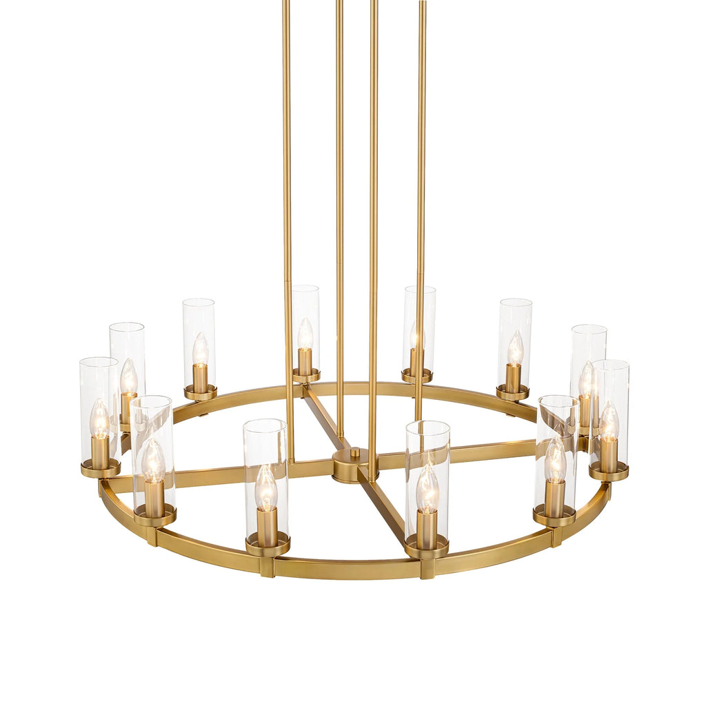 12-Light Dimmable Industrial Chandelier A982578