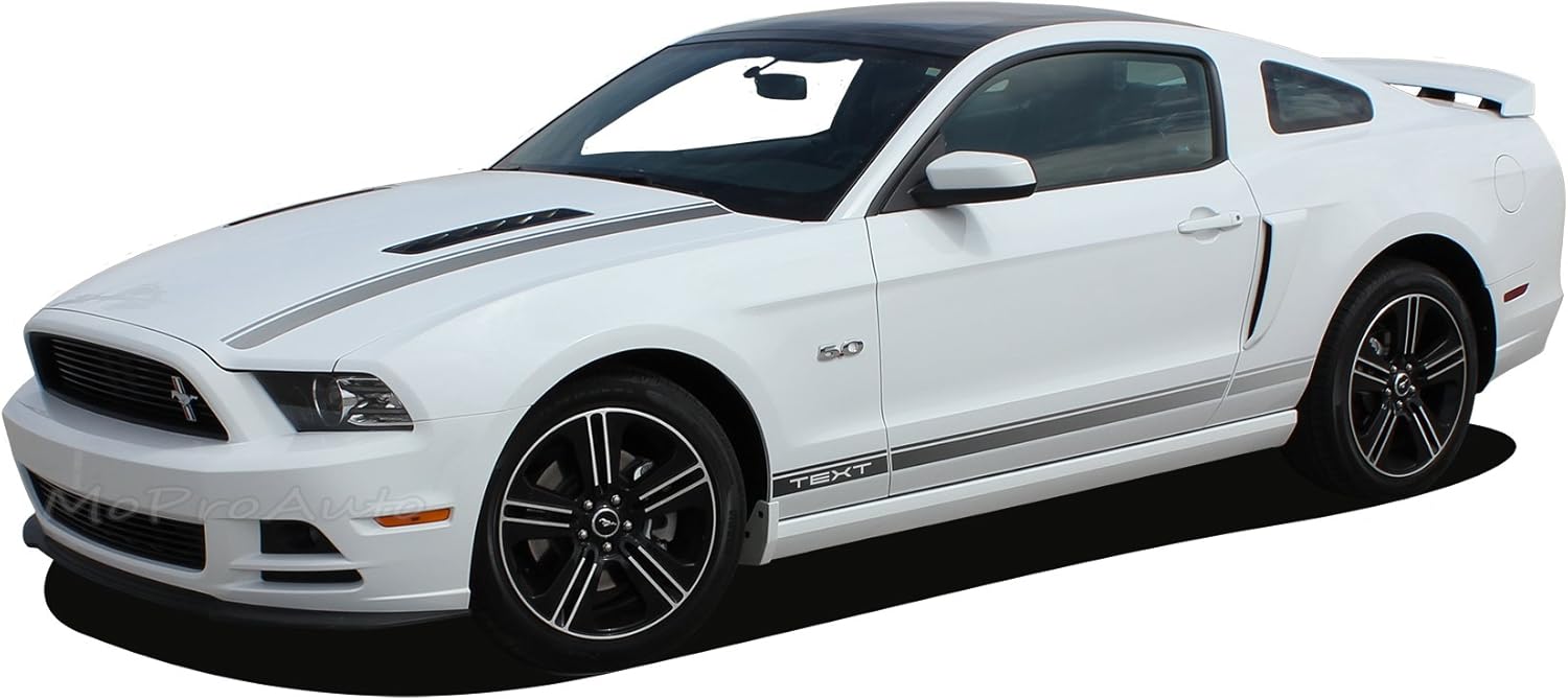 Black on Clear Base Lower Rocker Panel Vinyl Graphic Decal Stripes B783138