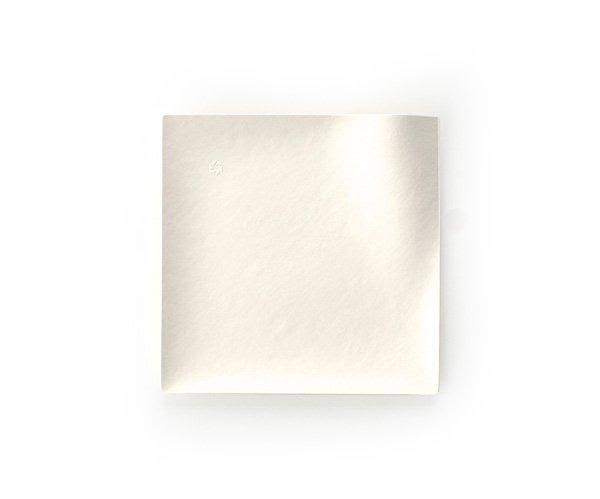 6 in. Compostable Plate White Square V665