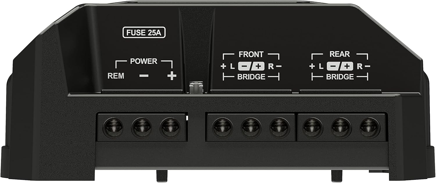 Compact Digital 4 Channels Amplifier, 400 Watts RMS 400x4, 2Ω Stable G77178