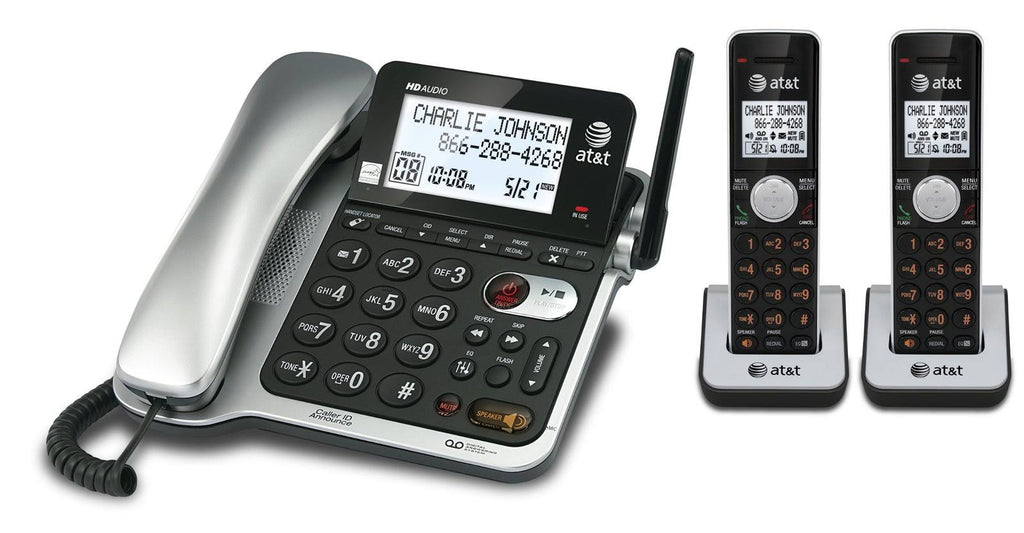 Dect 6.0 Corded/Cordless 2-Handset Phone System G6053
