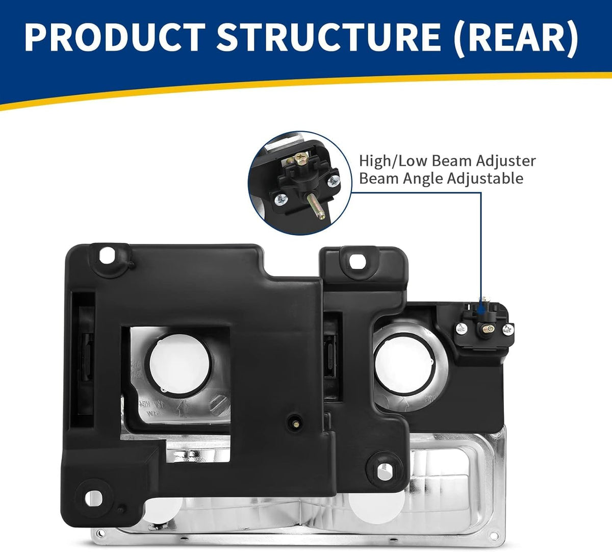 Headlight Assembly with Bumper Lights Pack of 2 K16830