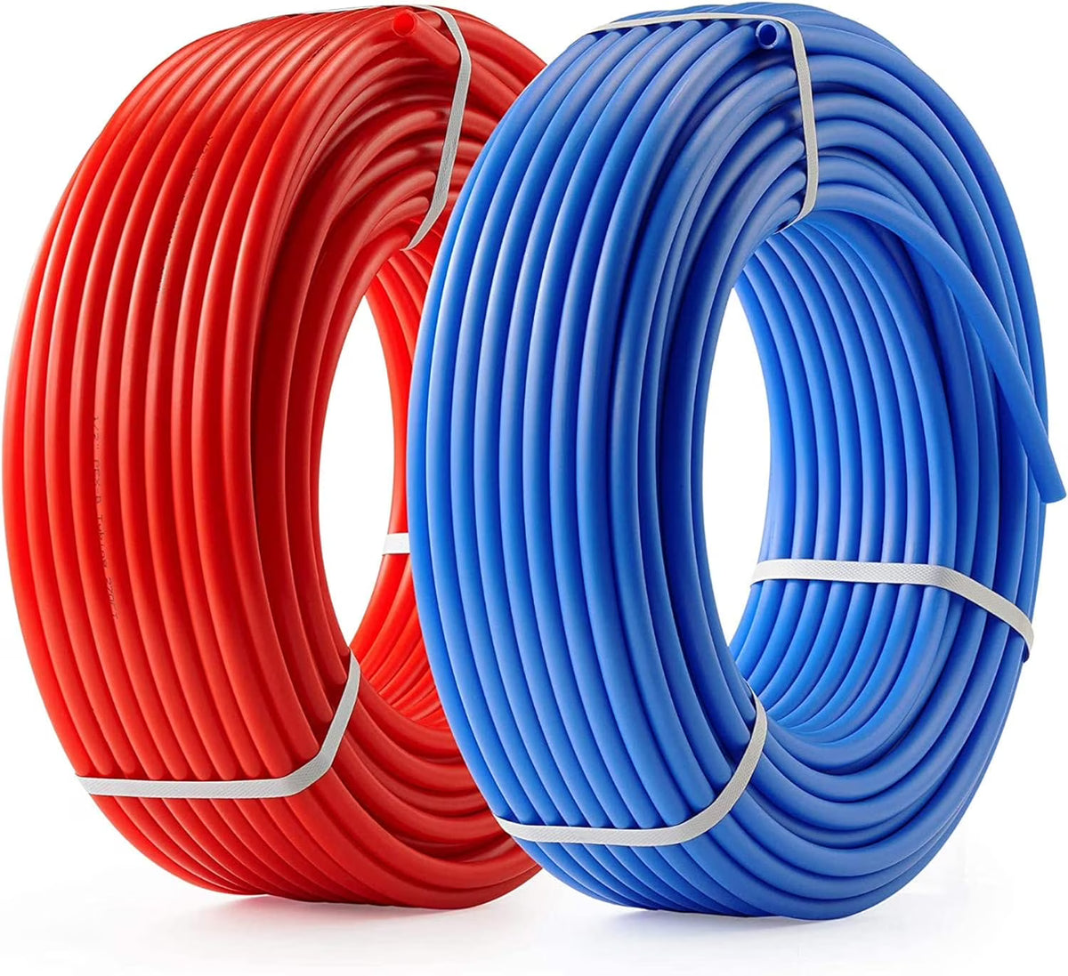 2 Rolls 1/2 Inch X 50 Ft Blue And Red PEX Pipe B932918