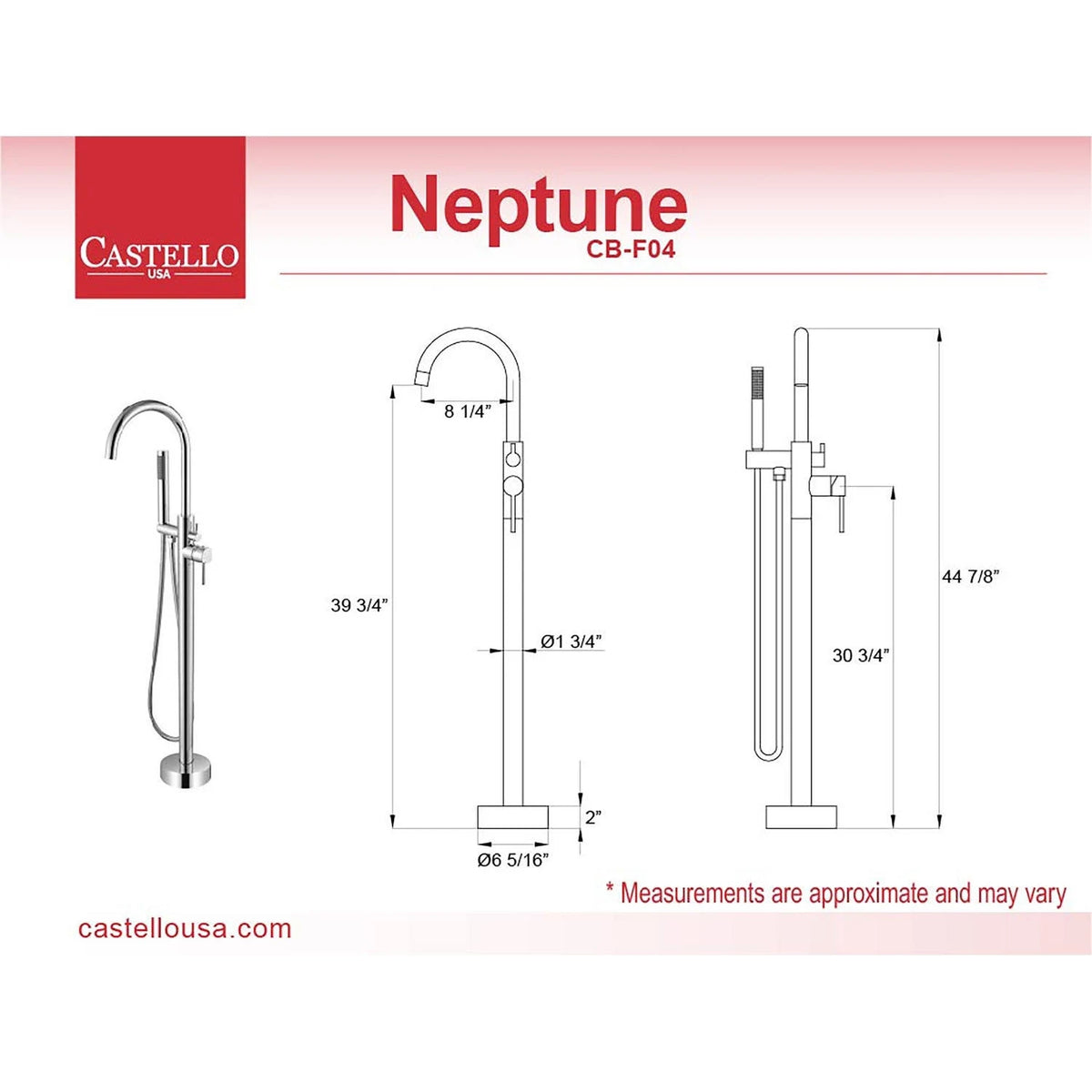 Matte Black Freestanding Tub Filler I50067