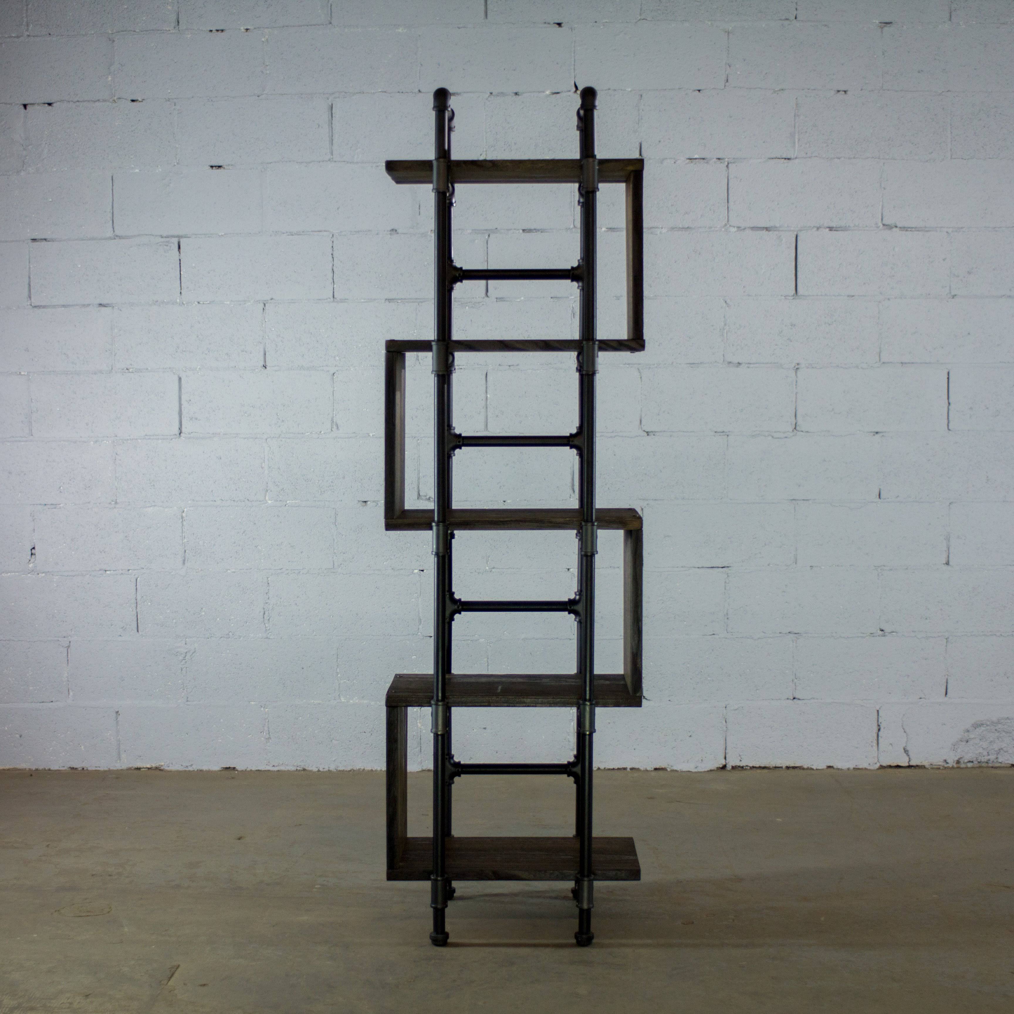 Modern Industrial Etagere Bookcase Display Y1483