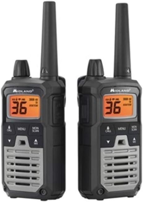 Black/Silver 4 Radios GMRS Two Way Radio Walkie Talkie K9419