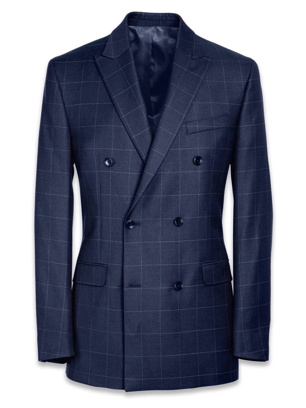 Classic Fit Windowpane Wool Suit L59216