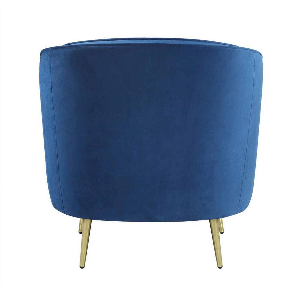 Blue Velvet Upholstered Tufted Chair W99963