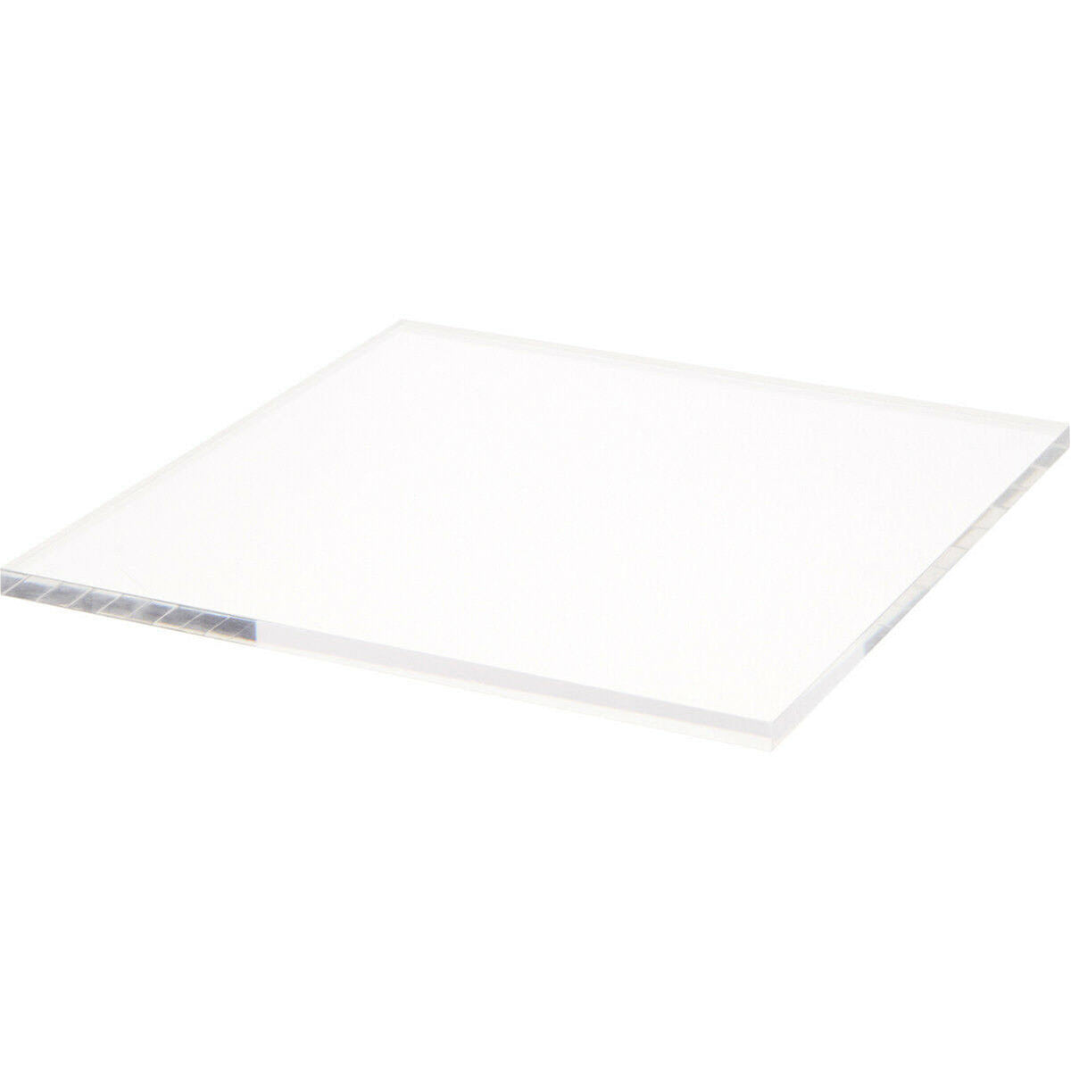Clear Square Acrylic Display Base, 10x22 W x 10x22 D x 0.375x22 H (3 Pack) O93593