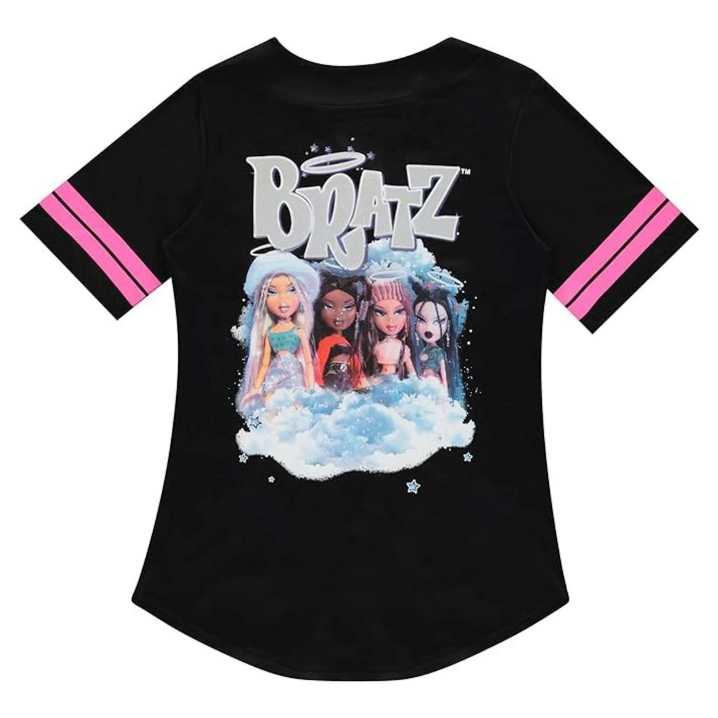 Black White Ladies Baseball Jersey N3219