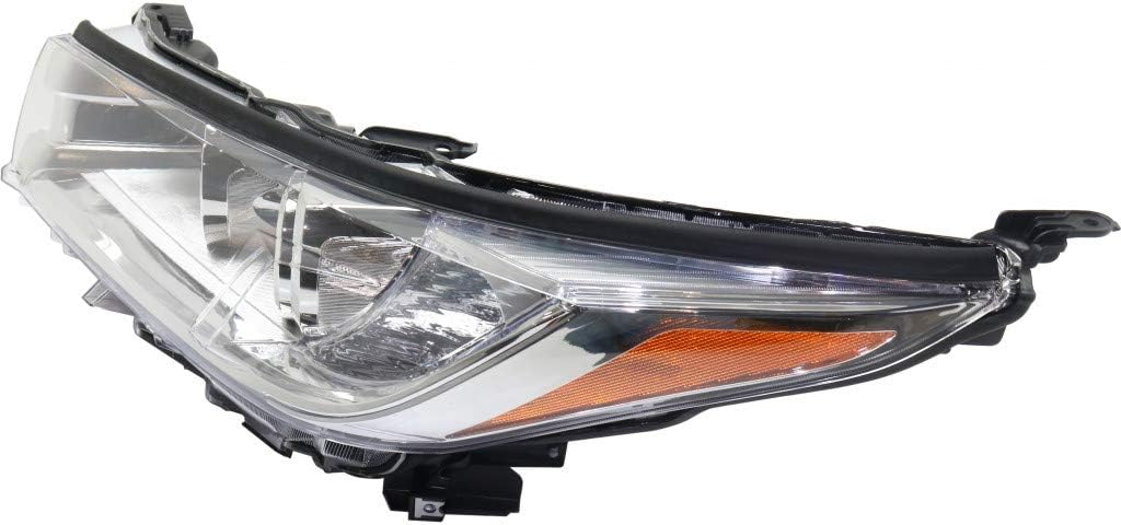 Headlight Assembly Pair for Toyota Highlander 2017 2018 2019 Driver and Passenger Side Clear Chrome Z78639