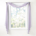 Lilac Voile Sheer Scarf Window Curtain V75370
