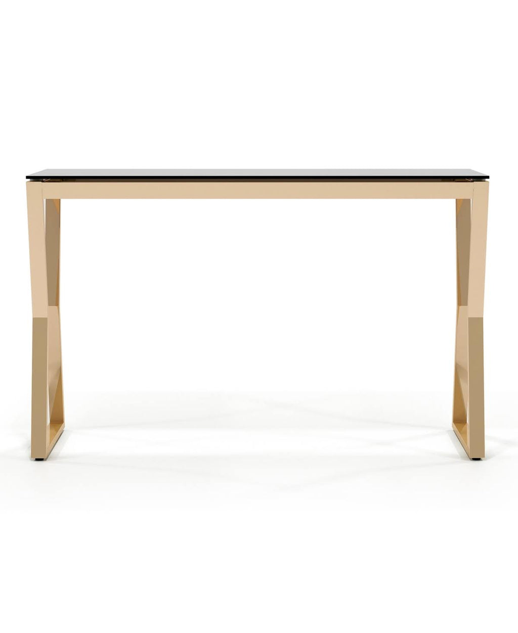 Gold-Tone Glass Top Sofa Table V592274