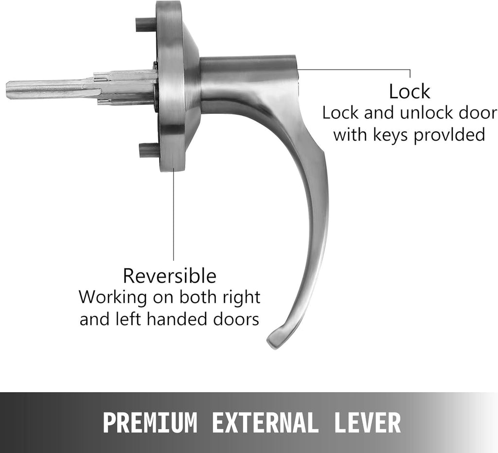 Panic Exit Device with Exterior Lever, Pack of 2 R3021