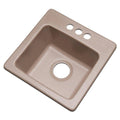Brown Granite Composite 3-Hole Dual Mount Bar Sink Z81542