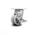 4x22 x 2x22 V Groove Semi Steel Wheel Swivel Caster with Brake U1596
