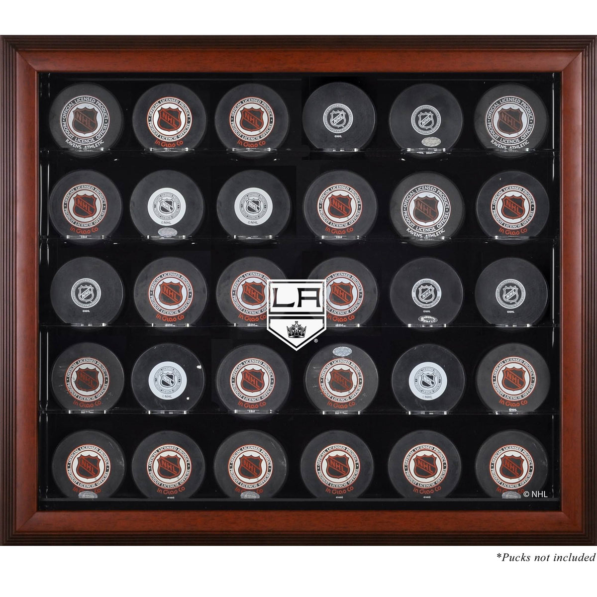 30-Puck Mahogany Display Case S288