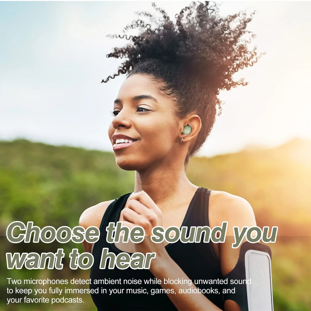 Truly Wireless Bluetooth Headphones with Noise Isolation, Dual Dynamic Microphone T756573
