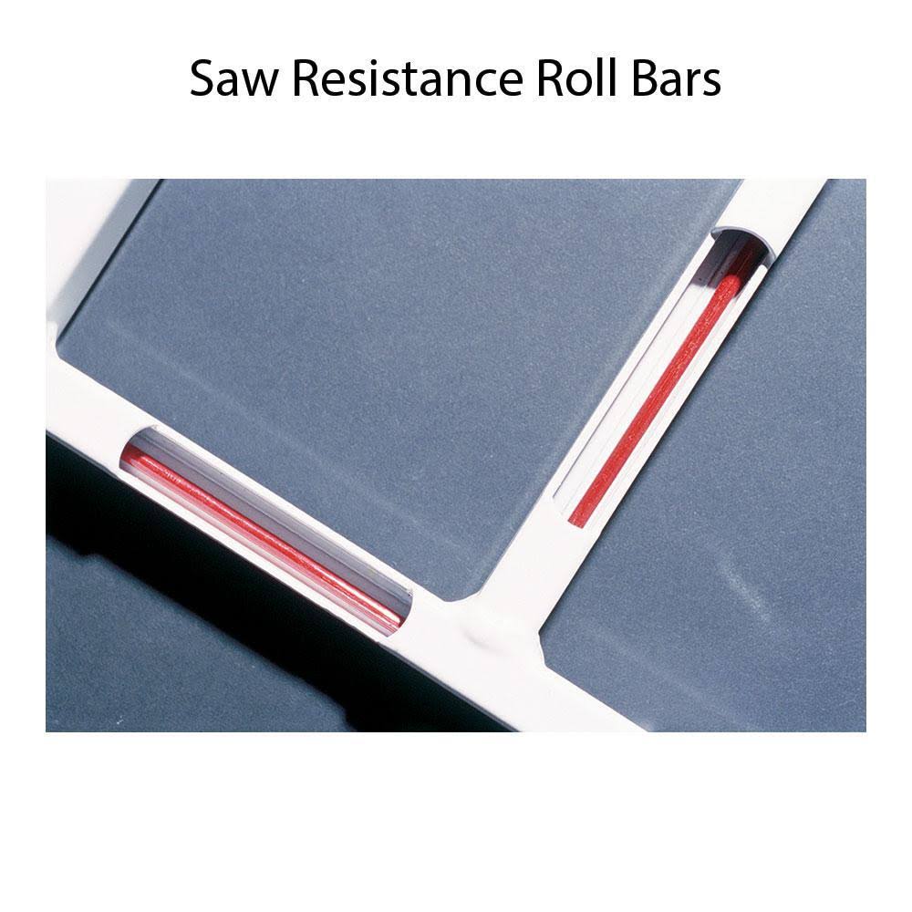 White 4-Bar Adjustable Width Window Guard N478