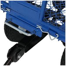 Blue Steel Utility Garden Cart with Removable Sides E593593