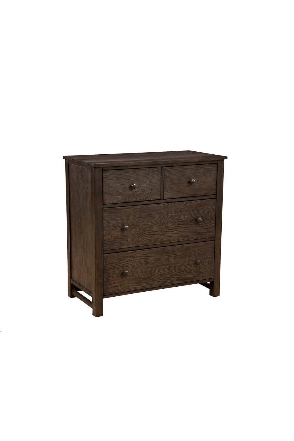 Natural Gray Wood 4 Drawer Accent Chest F850855