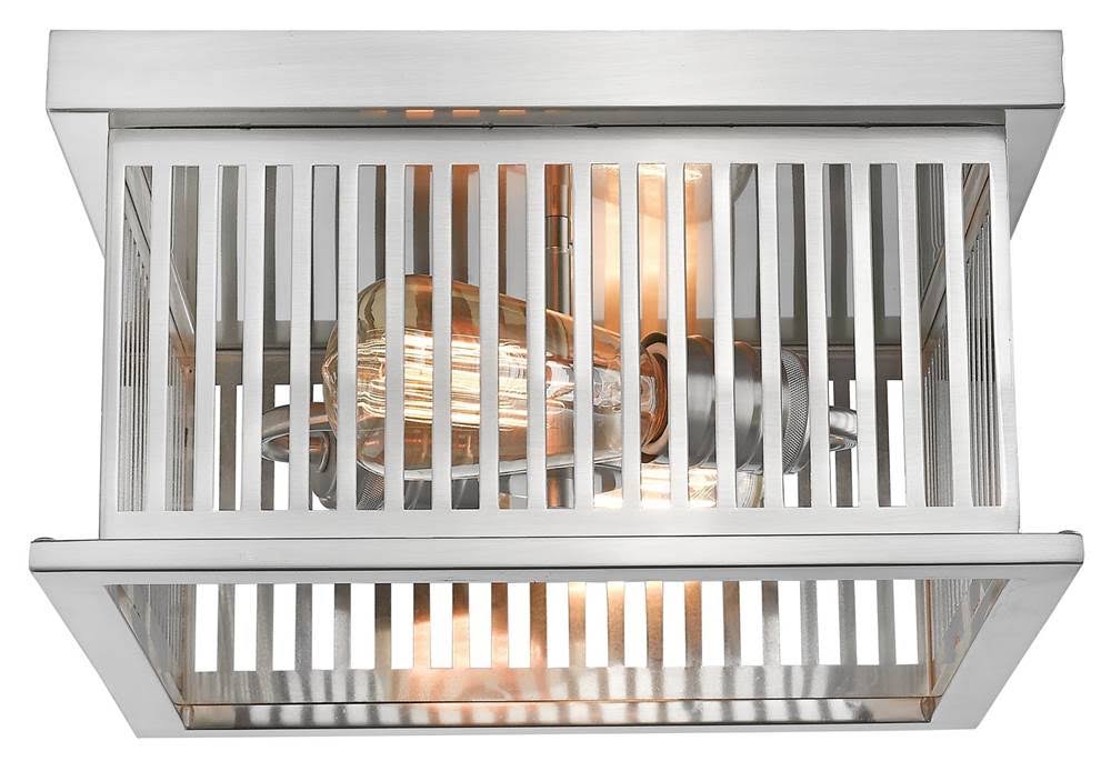 Brushed Nickel 2 Light Flush Mount N621284