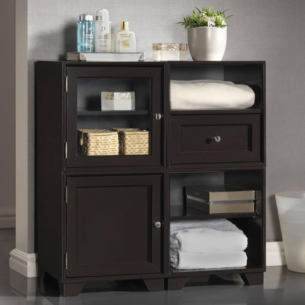 Dark Brown Modular Storage Cabinet P44794
