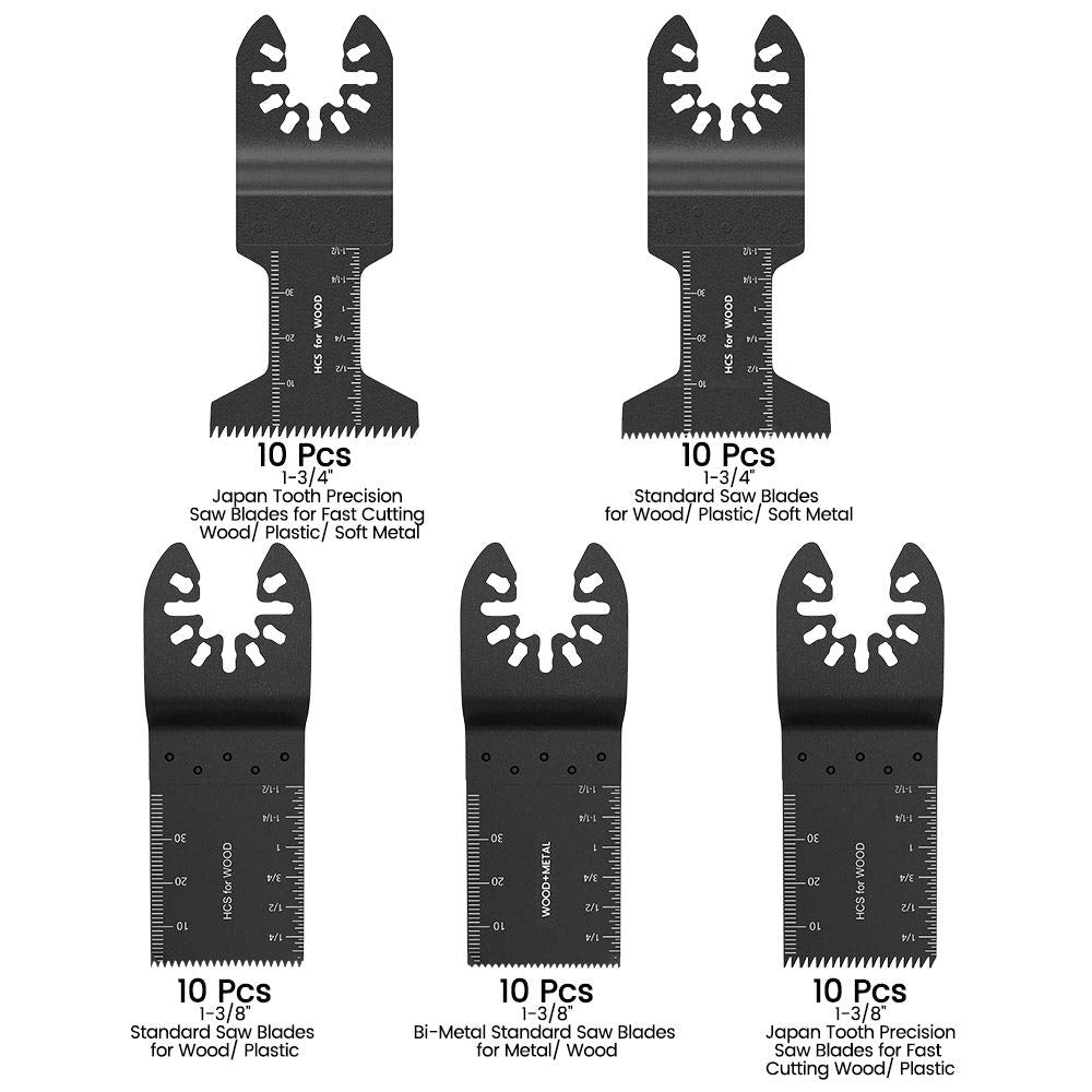 50 Pack Wood Bi-Metal Oscillating Saw Blades S329
