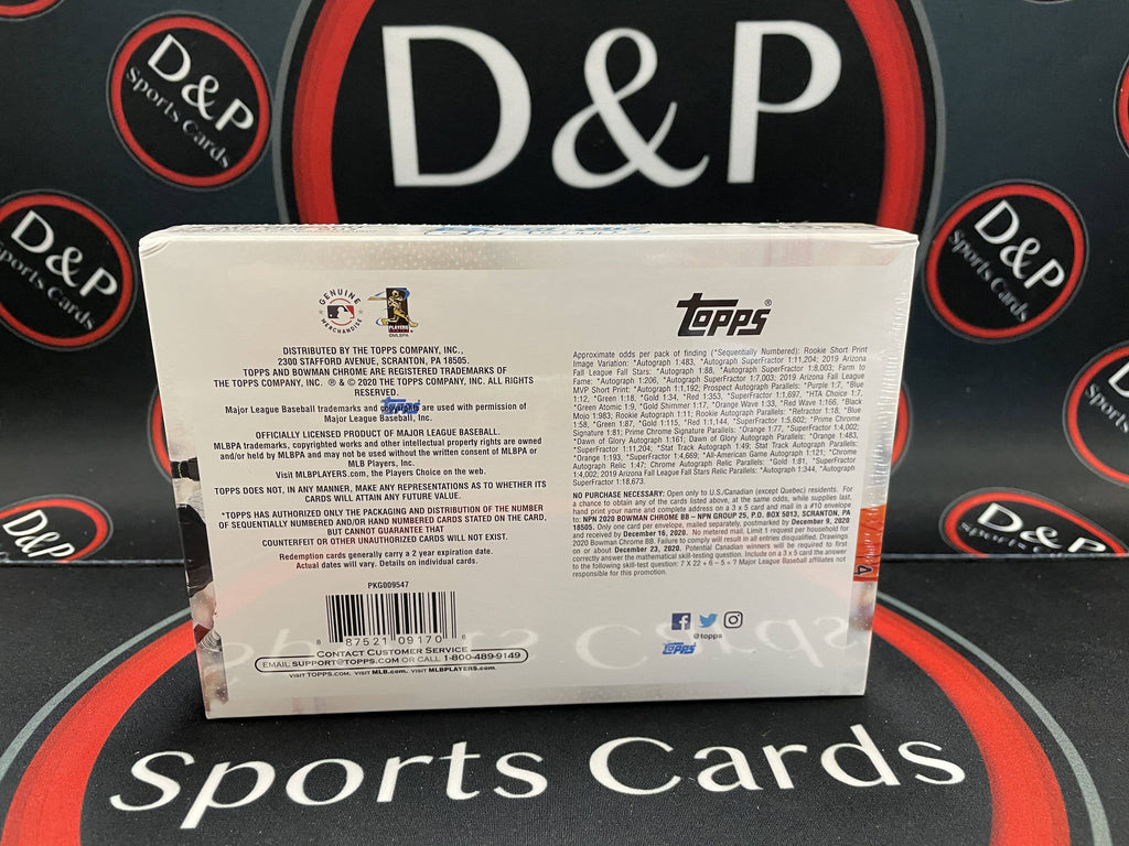 2020 Bowman Chrome Baseball Choice HTA Box P412236