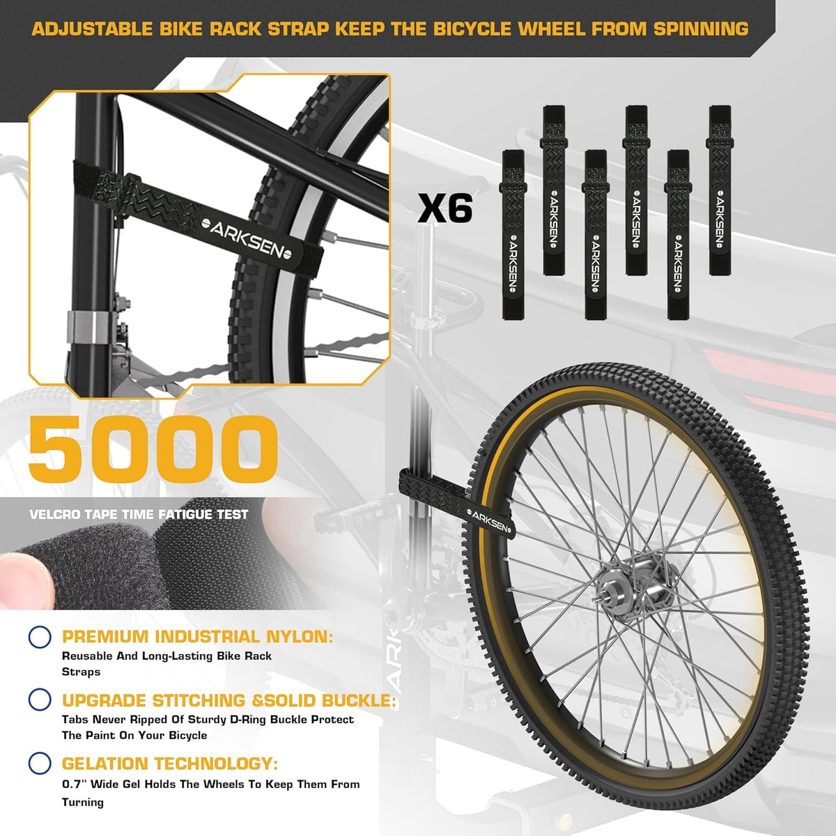 3 Bike Rack, Heavy Duty Rear Hitch Mount Bicycle Carrier with 2 Receiver P861