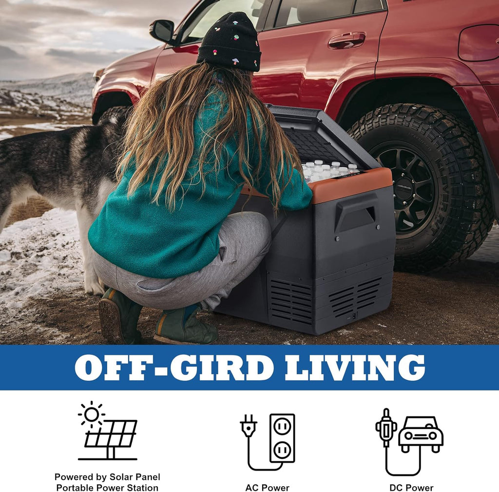 Portable Refrigerator Freezer Cooler, 12 volt, DC & AC & Solar Panel & Power Station N93916
