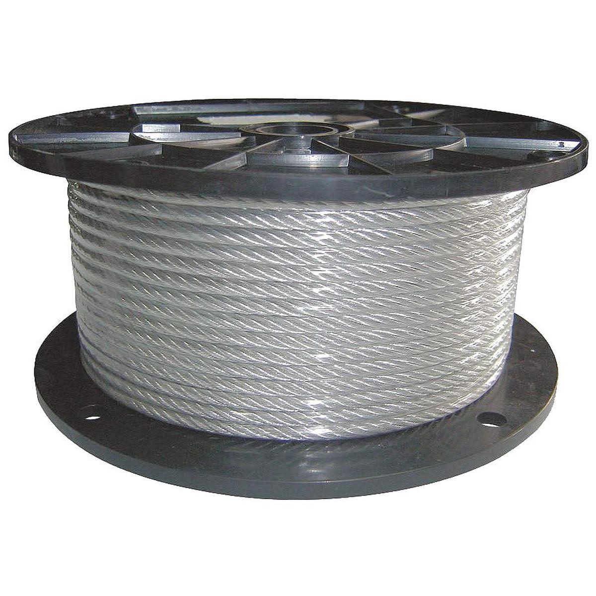 Steel Cable, 1/4 In, 250 ft, 7 x 19 P93003