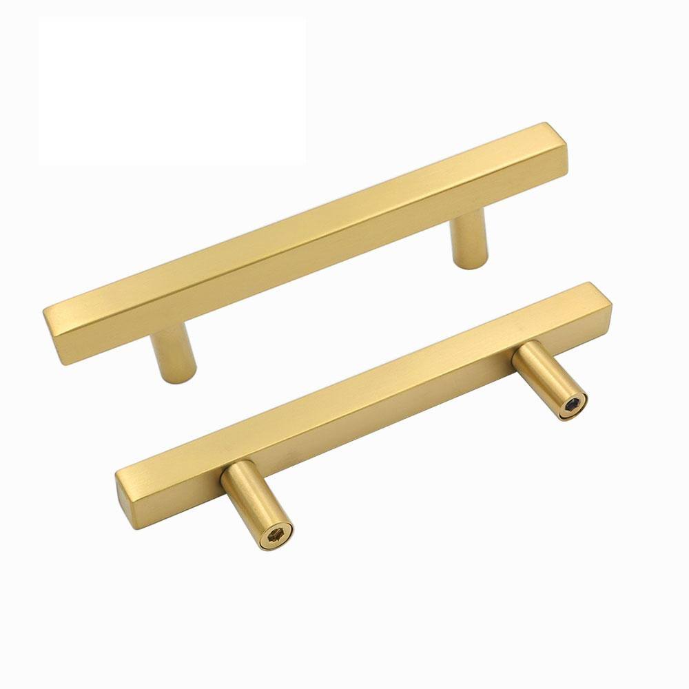 25 Pack Brass Gold Cabinet Handles and Knobs Stainless Steel C38996