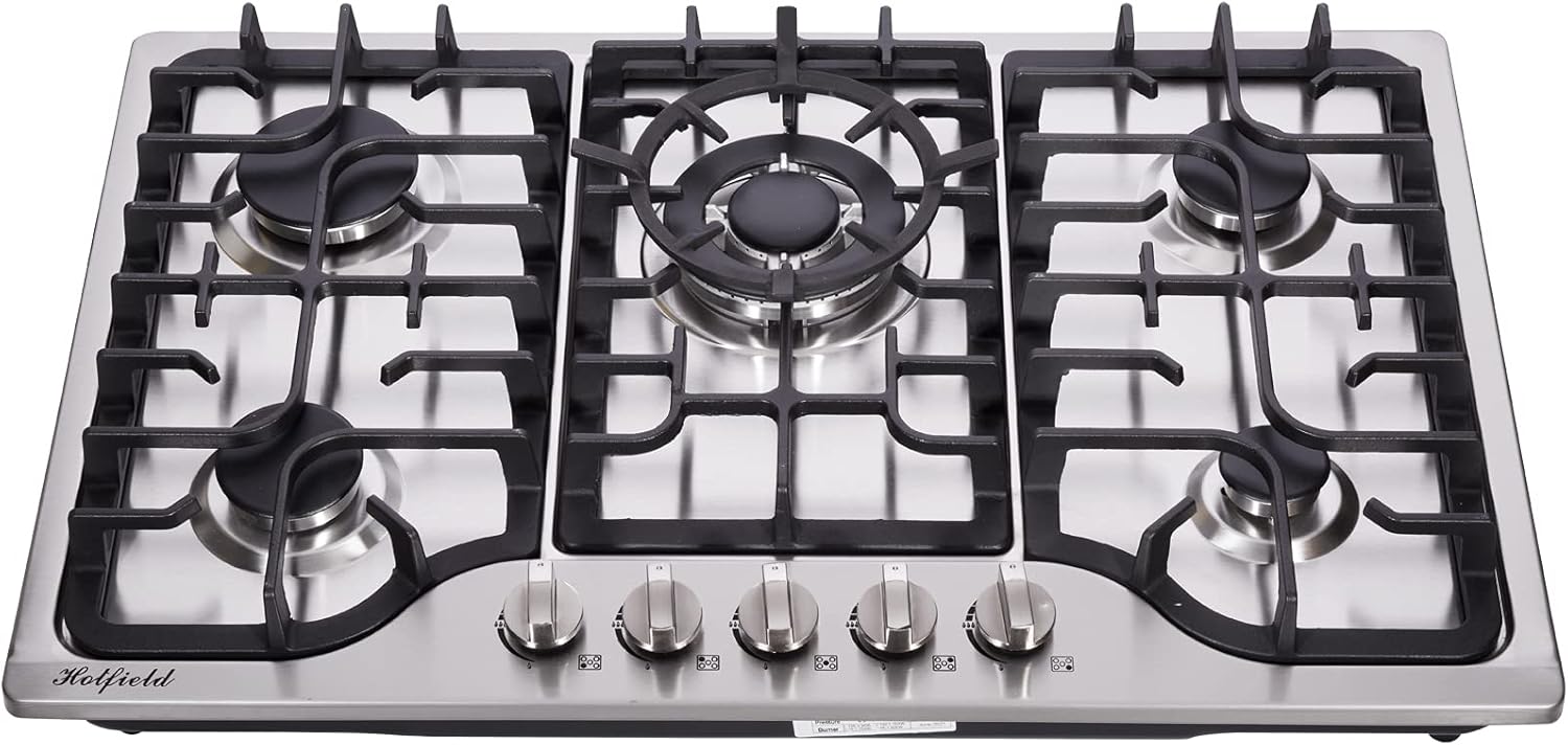 30 Inch 5 Burners Stainless Steel Gas Cooktop U320377