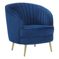 Blue Velvet Upholstered Tufted Chair W99963
