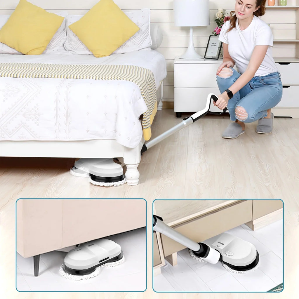 Cordless Electric Spin Mop with 300ml Water Tank and LED Headlight P674