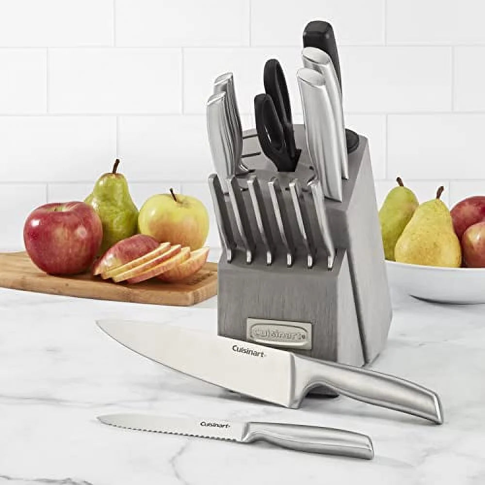 15PC High-Carbon Stainless Steel Grey Block Set I28875