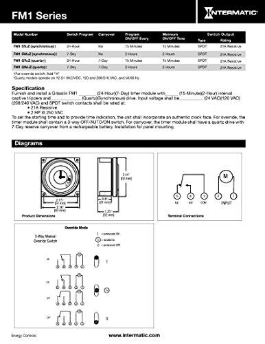 Electromechanical Timer, 7-Day, SPDT, 21A Y768131