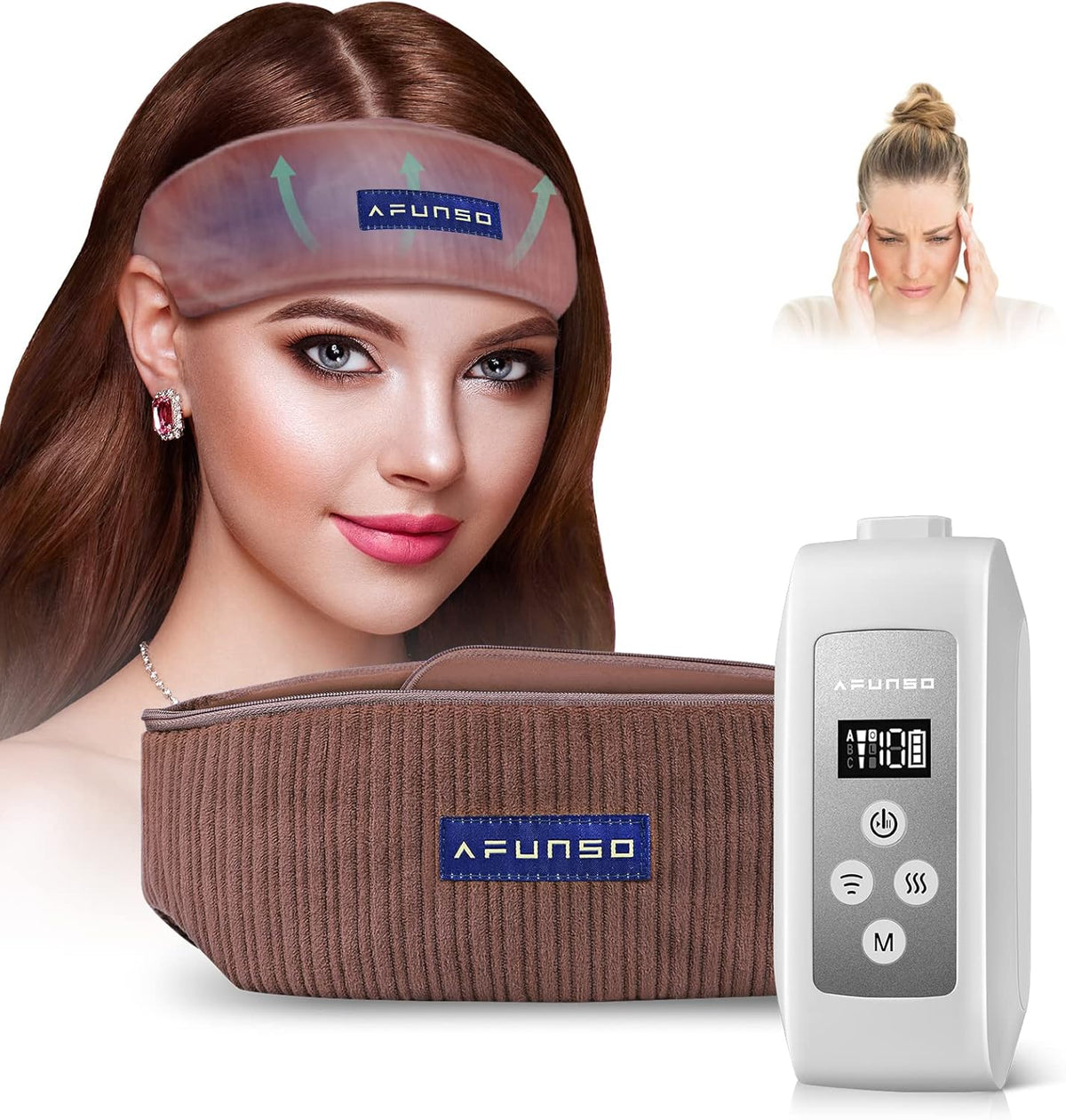 Adjustable Rechargeable Head Massager Pack of 2 F468
