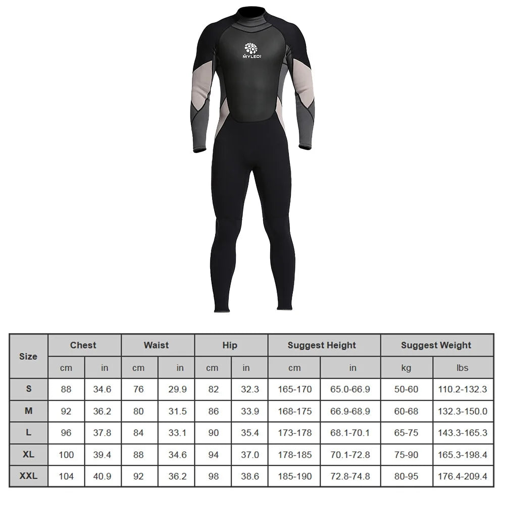3mm Back Zip Full Body Wetsuit W43250