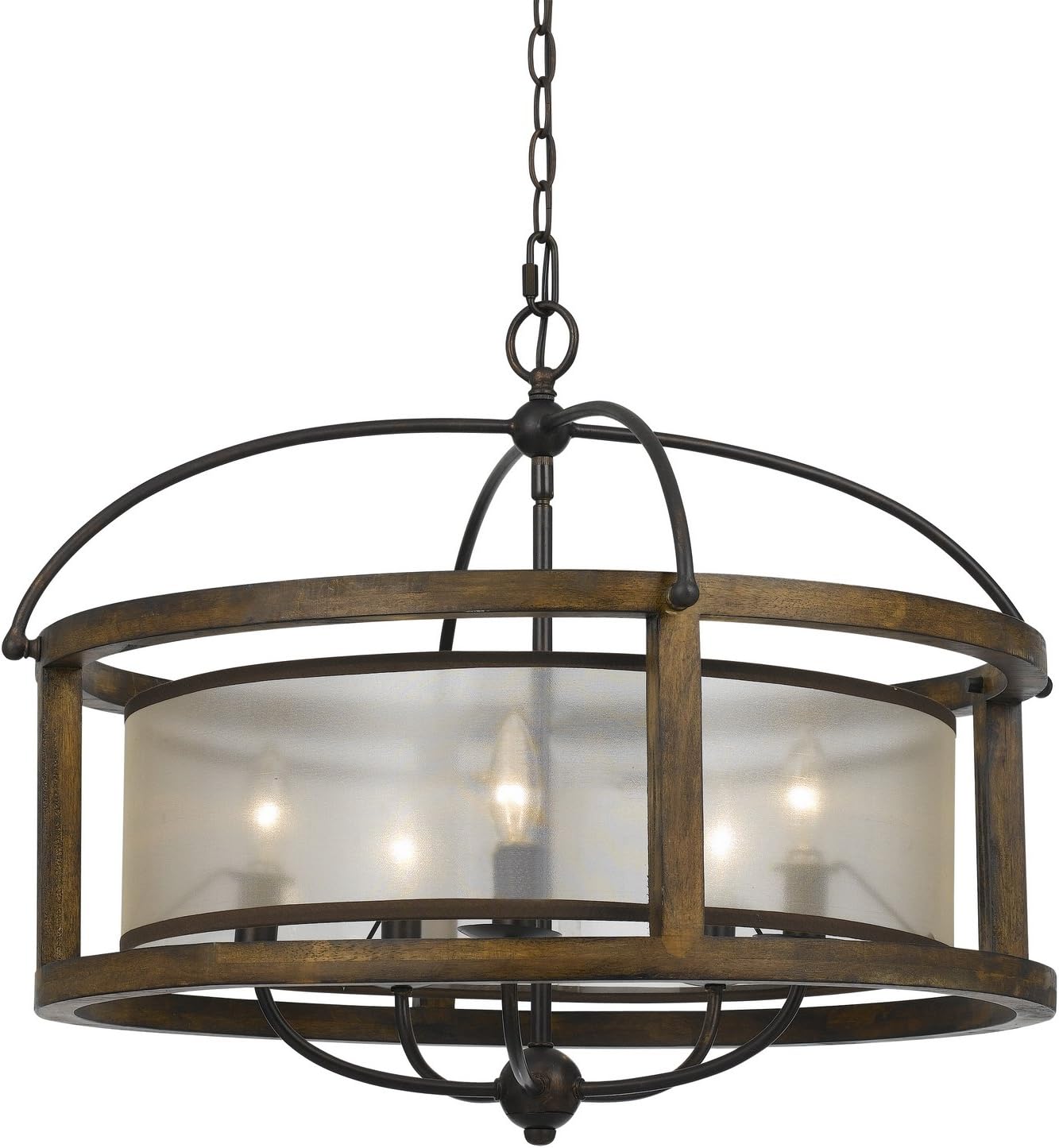 Dark Bronze Four Light Chandelier X974401