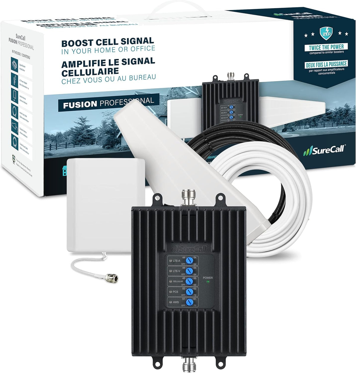 Cell Phone Signal Booster up to 8000 sq ft N703384