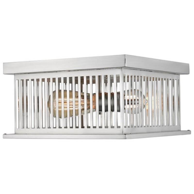 Brushed Nickel 2 Light Flush Mount N621284