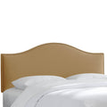 California King Microsuede Nail Button Headboard Y77830